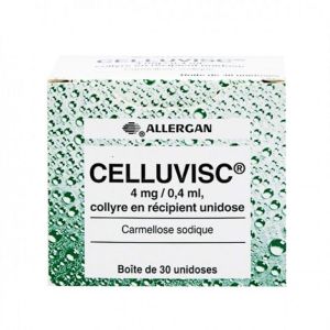 CELLUVISC 4 mg/0,4 ml, collyre en récipient unidose x30