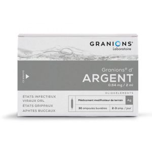GRANIONS D'ARGENT 0,64 mg/2 ml, solution buvable 30