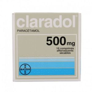 CLARADOL 500 mg comprimé effervescent sécable