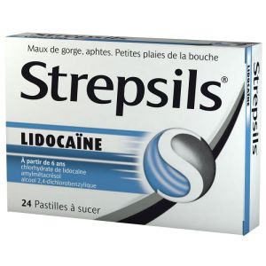 Strepsils Lidocaïne 24 pastilles