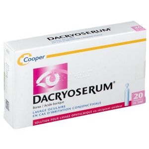 Dacryoserum, solution pour lavage ophtalmique en récipient unidose (20)