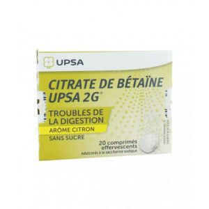Citrate Betaine Upsa Citron 20cpes