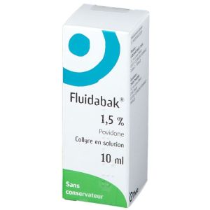 FLUIDABAK 1,5 %, collyre en solution flacon de 10ml