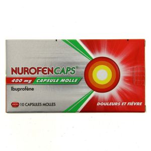 NUROFENCAPS 400 mg 10 capsules molles