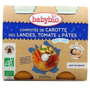 Babybio Compotée de carotte des landes 2*200g