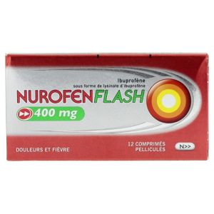 NUROFENFLASH 400 mg, comprimé pelliculé