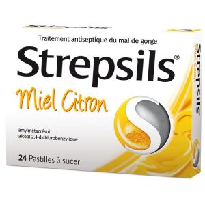 Strepsils Miel Citron 24 pastilles à sucer
