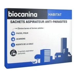 Biocanina Aspirateur Anti-parasite Sachets x3