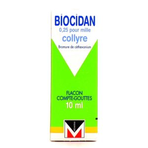 Biocidan 0,25p/mille, collyre flacon 10ml