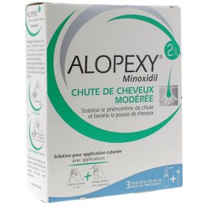 Alopexy 2% solution pour application cutanée 3x60ml
