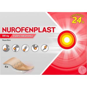 NUROFENPLAST 200 mg 4 emplâtres médicamenteux