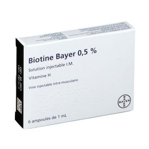 Biotine Bayer 0,5 %, solution injectable I.M.