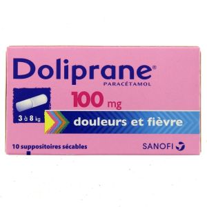 Doliprane 100mg suppositoire sécable