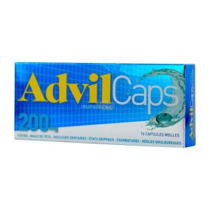 Advilcaps 200mg 16 capsules molles