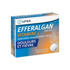 EFFERALGAN VITAMINE C 500 mg/200 mg  comprimé effervescent