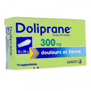Doliprane 300 mg 12 suppositoires