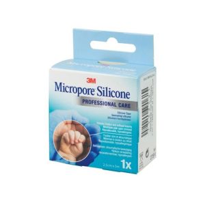 sparadrap 3M Micropore silicone atraumatique 25mmx5m
