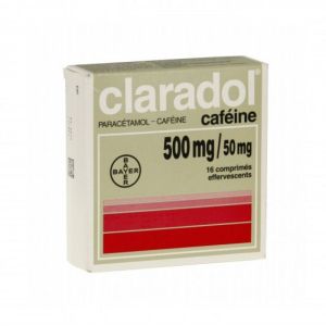 CLARADOL CAFEINE 500 mg/50 mg comprimé effervescent