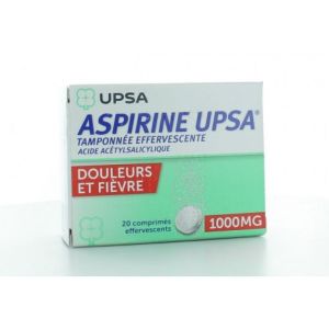 ASPIRINE UPSA TAMPONNEE EFFERVESCENTE 1000 mg, comprimé effervescent